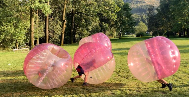 Bumper balls zorbing bubliny